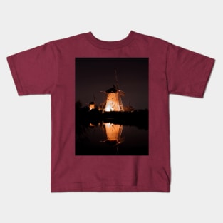 Kinderdijk Windmill Kids T-Shirt